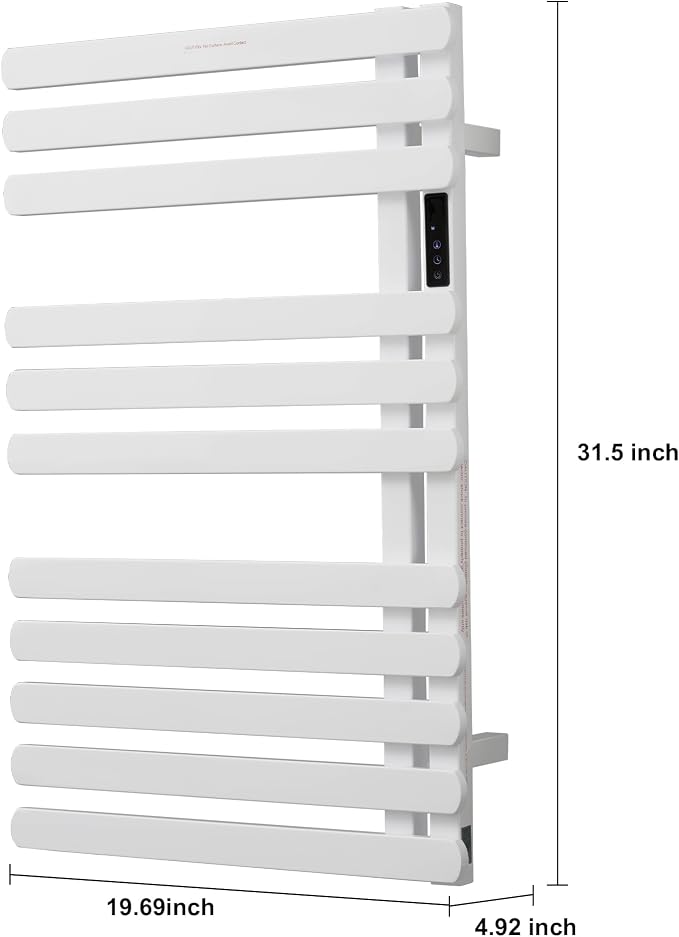 Electric Towel Warmer Rack, Heating Towel Warmer, Timer & Temperature Control - Image 4