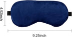 2 PCS Black Blue Satin Sleep Masks, Adjustable Silk Eye Mask - Image 4