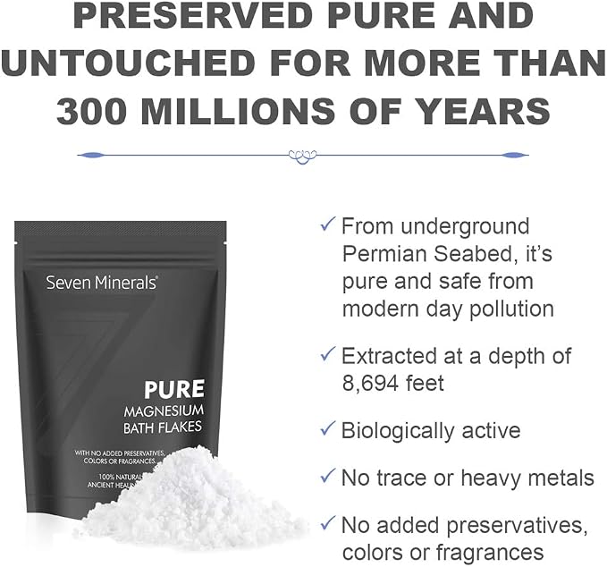 Seven Minerals Pure Magnesium Chloride Flakes 3 lb - Image 3