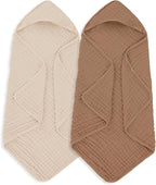 MIGIOL Muslin Hooded Baby Towels 100% Cotton ，Super Soft Muslin Baby Bath Towel by Unknown