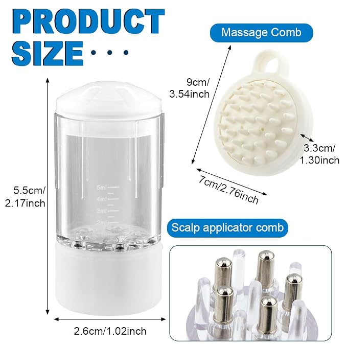 4pcs Scalp Applicator Comb Set - Image 2