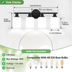 Zarbitta 4-Light Bathroom Light Fixtures, Bathroom Wall Lamp - Image 7