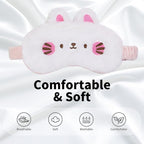 PERFECTSIGHT Sleep Eye Masks, Cute Sleep Eye Cover Lightweight Adjustable - Image 2