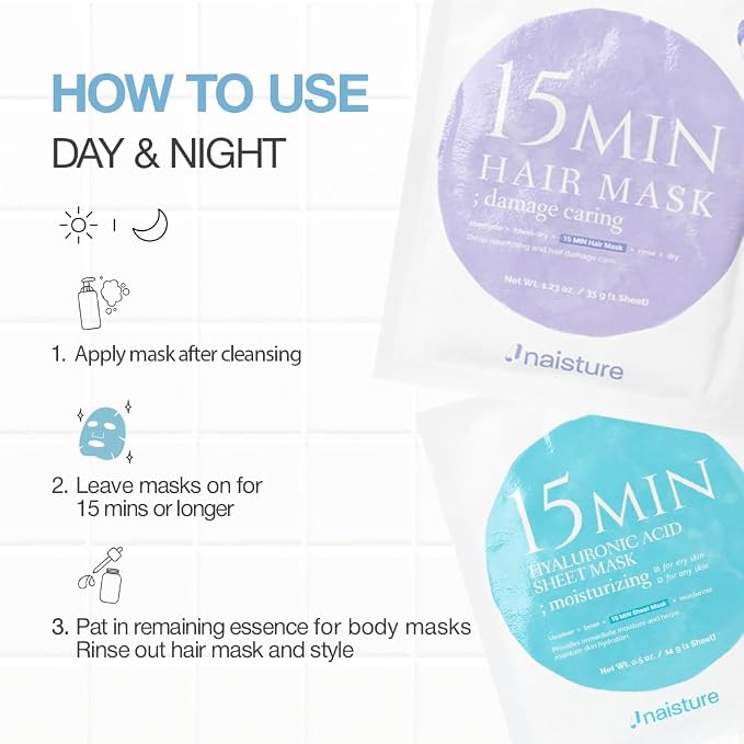 Naisture 15 Min Groom Me Kit Skincare Gift Set - Image 6