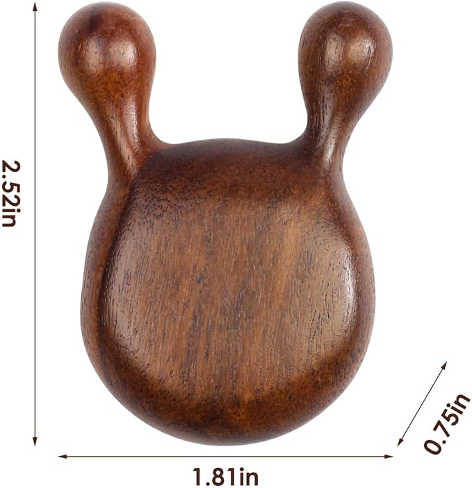 Gua Sha Massager for Face, Natural Sandalwood Wooden Guasha Scraping Massage - Image 5