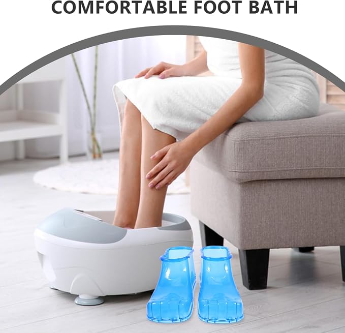 FRCOLOR Foot Soaking Shoes Portable Foot Spa Slippers - Image 3