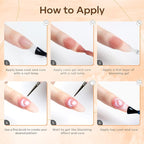 modelones Blooming Gel Nail Polish, 15 ml Clear Nail Art Accessories Stuff - Image 6