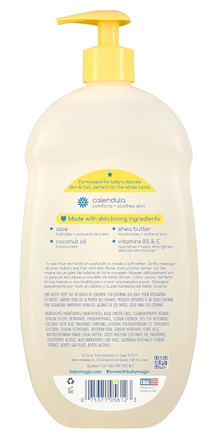 Baby Magic Moisturizing Hair & Body Wash Calendula & Coconut, Specially - Image 4