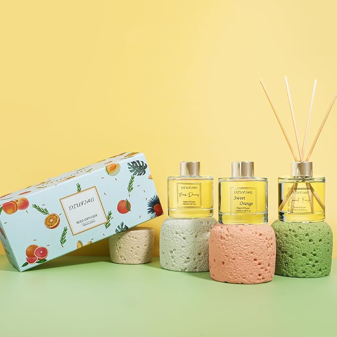 200ml Scent Diffuser with 6 Fiber Sticks, 6.76 oz Reed Diffuser Set - Image 6