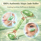 Lymphatic Contour Face Brush & Natural Jade Roller Set - Image 4