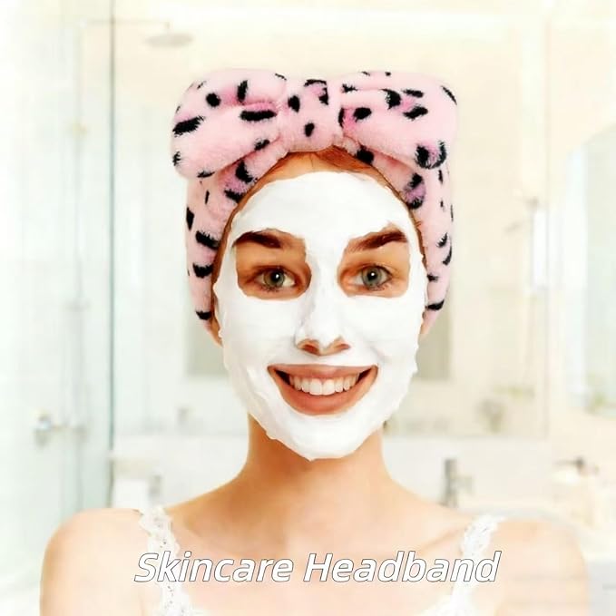 7 Pcs Spa Set, Facial Headband and Wristband Set, Skincare Accessories - Image 3