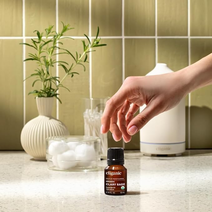 Cliganic Organic Clary Sage Essential Oil, 100% Pure Natural - Image 2