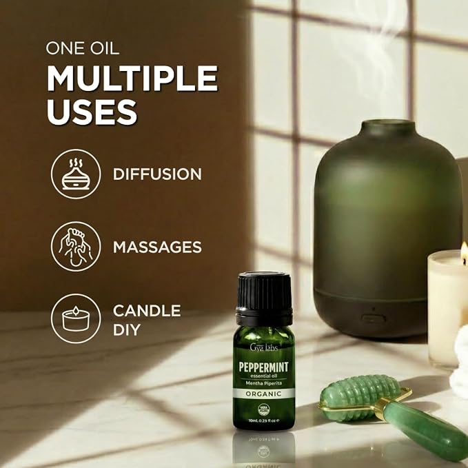 Gya Labs USDA Certified Organic Peppermint Essential Oil - Image 6