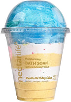 Coconut Milk Bath Soak, Salt Bath, Bubble Bath, Natural Detox Foaming Body Soak by NectarLife