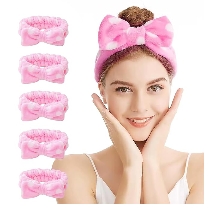 25 Pcs Pink Spa Headband Bulk Set - Image 4
