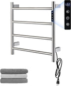 Heated Towel Racks, 4 Bars Towel Warmer Rack by TRJIKAG