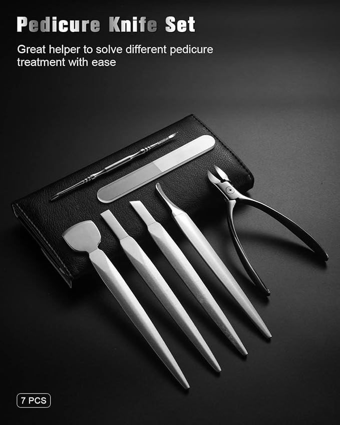 FERYES Pedicure Knife Ingrown Toenail Kit, Top Notch Foot Blade, Super Sharp - Image 2