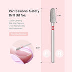 MelodySusie 5mm Round Tapered Cuticle Clean Nail Drill Bit 3/32'', Professional - Image 5