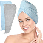 ForPro Professional Collection Premium Microfiber Hair Towel Wrap, Cool Grey + by ForProProfessionalCollection