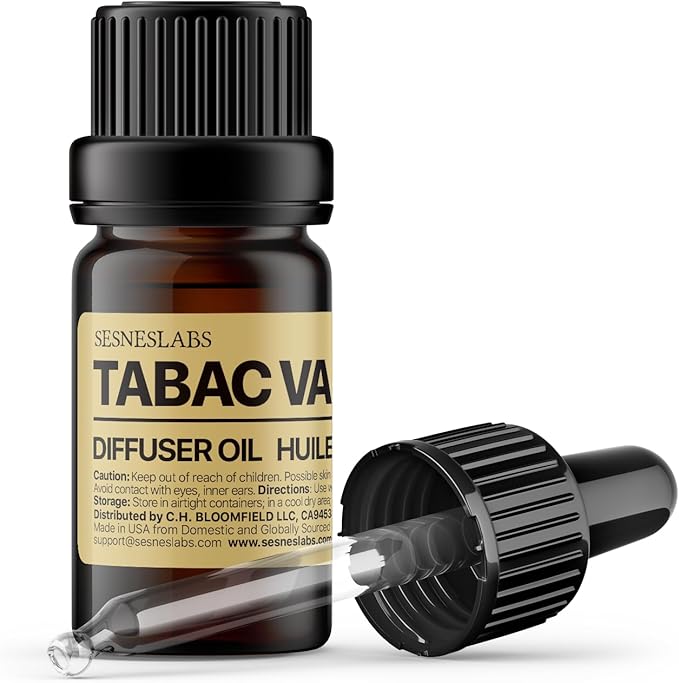 sesneslabs Tabac Vanille Diffuser Oil, Niche Fall/Winter Scent, Tobacco Leaf by sesneslabs