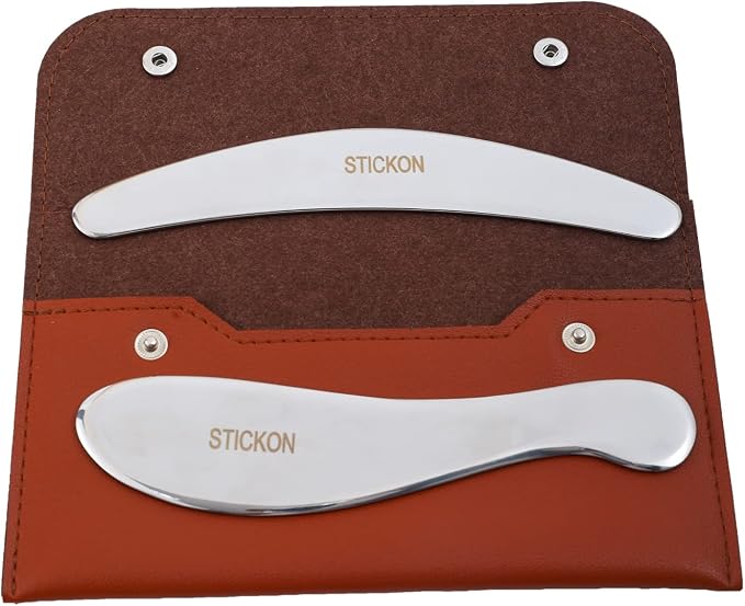 STICKON Stainless Steel Gua Sha 2 in 1 Scraping Massage Tools Scar Tissue Tool by STICKON