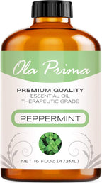 Ola Prima Peppermint Essential Oil Therapeutic Grade 16 oz by OlaPrima