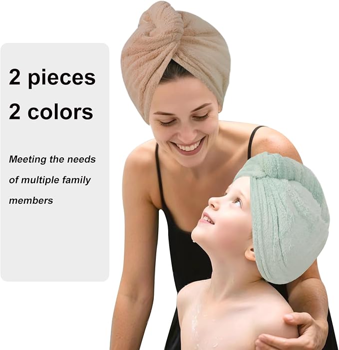 Microfiber Hair Drying Towel Wrap - Image 5