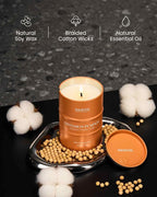 M&SENSE Cinnamon Pumpkin Scented Candles Christmas Decor, Natural Non Toxic - Image 3