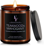Teakwood & Mahogany Candle, Scented Candle by FFFRAGRFLOWING
