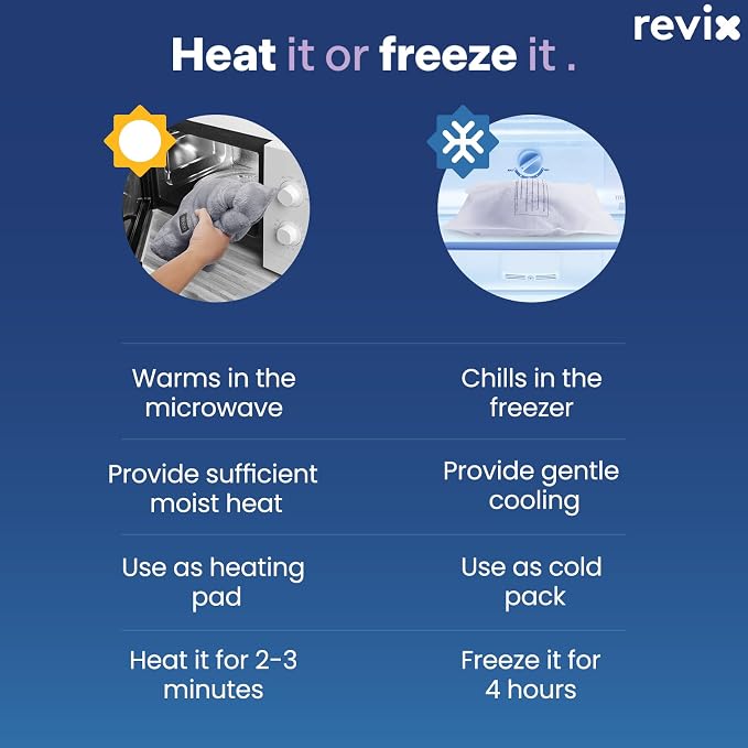 REVIX Microwavable Heating Pad for Neck Shoulders and Back, Microwave Heated - Image 6