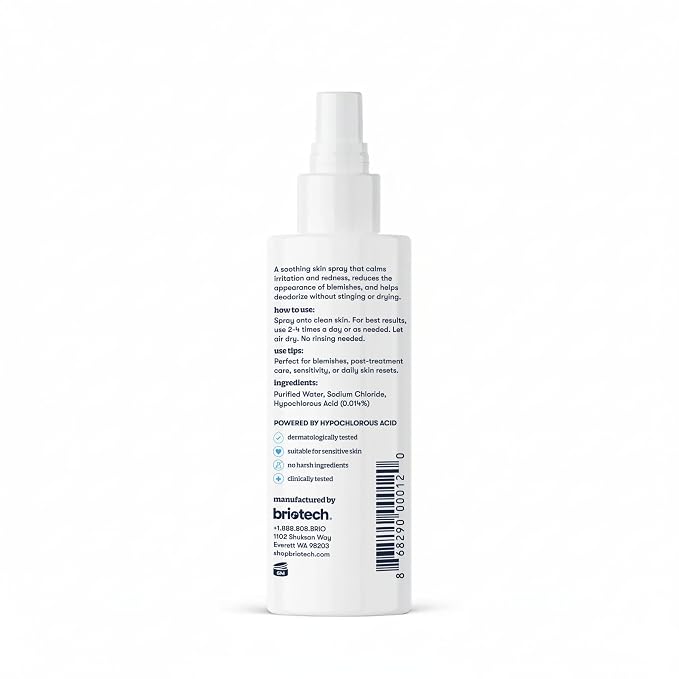 BRIOTECH Topical Skin Spray, Hypochlorous Acid Spray - Image 7