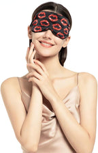 100% Mulberry Silk Sleep Mask Blackout, Cute Natural Sleeping Mask by NMMGlobal