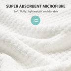 YFONG X-Large Hair Towel Wrap for Women, Super Absorbent Microfiber Hair Towel - Image 3