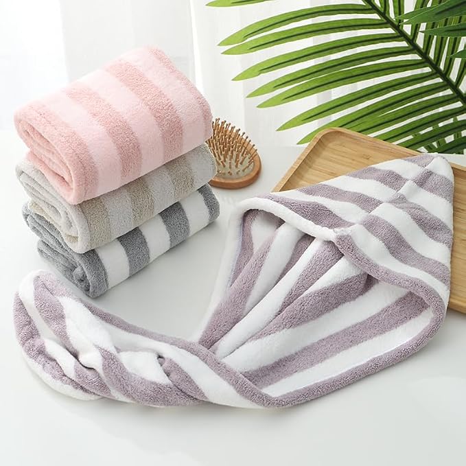 Microfiber Hair Towel Wrap, Quick Dry Hair Turbans - Image 9