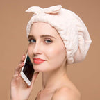 Jseng Large Microfiber Fast Hair Drying Towel Cap, Extrame Soft & Ultra - Image 2