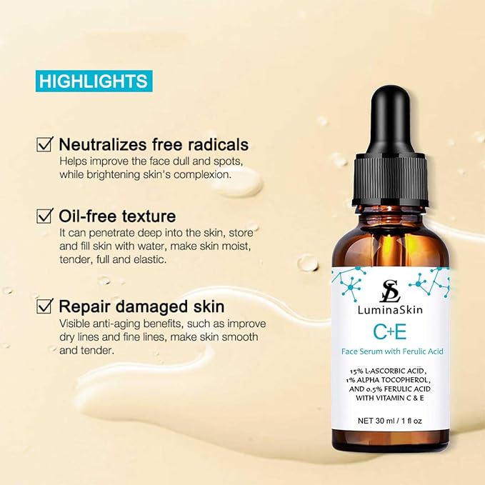 Vitamin C Face Serum Vitamin CE Serum - Image 3