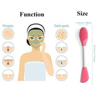Silicone Brushes, Double-Ended Silicone Face Mask Brush, Facial Cleansing Brush - Image 2