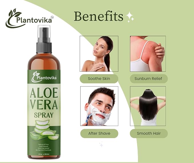 Aloe Vera Facial & Body Mist, 8 Fl Oz, Hydrating Face, hair and Skin Spray. - Image 3