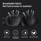 ALASKA BEAR Sleep Mask 2 Straps, Deep Concave Molded Foam Mask - Image 6