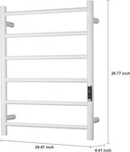 Heated Towel Racks for Bathroom, Wall Mounted Electric Towel Warmer Racks - Image 5