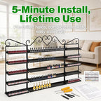5 Tiers Wall-Mounted Nail Polish Storage Rack, Nail Polish Bottle Holder - Image 5
