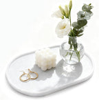 Pure Natural Marble Tray for Bathroom, Sink. Cosmetics, toiletries, etc. can be by Unknown