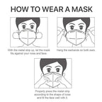 LEMENT KN95 Face Masks 100 Pack, 5-Ply Breathable Cup Dust Disposable Masks - Image 6