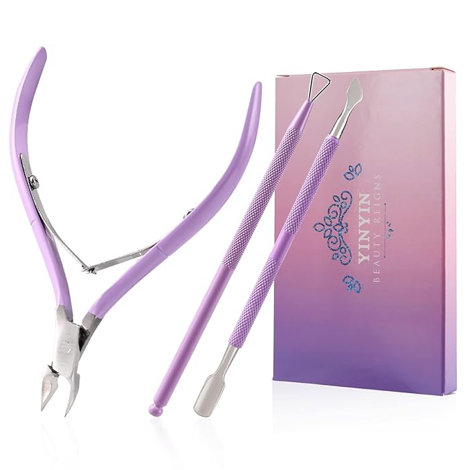 Cuticle Trimmer with Cuticle Pusher and Cutter-YINYIN Cuticle Nipper by YINYIN