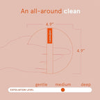 Cleanlogic Bath and Body Exfoliating Body Scrubber, Dual-Texture Round - Image 3