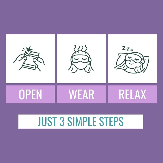 NOVEHA Lavender Self Heating Steam Eye Mask - Image 4