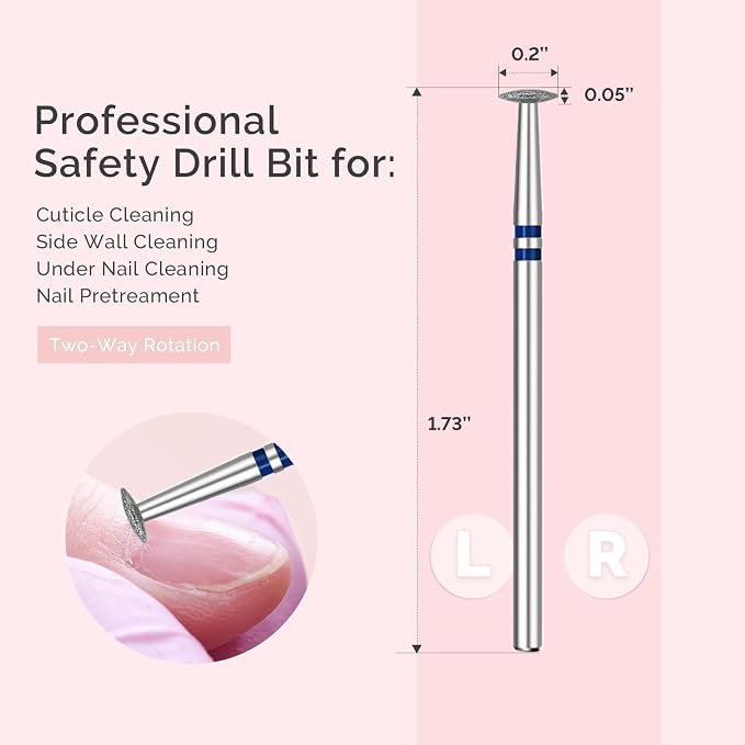 MelodySusie 5mm Umbrella Shape Cuticle Clean Nail Drill Bit 3/32'', - Image 5