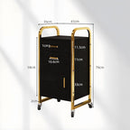 4ever2buy Black and Gold Salon Trolley Cart - Image 2