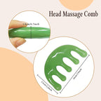 GSHOW Head Massager Scalp Resin Handheld Wide Tooth Gua Sha Comb Relax Massage - Image 2