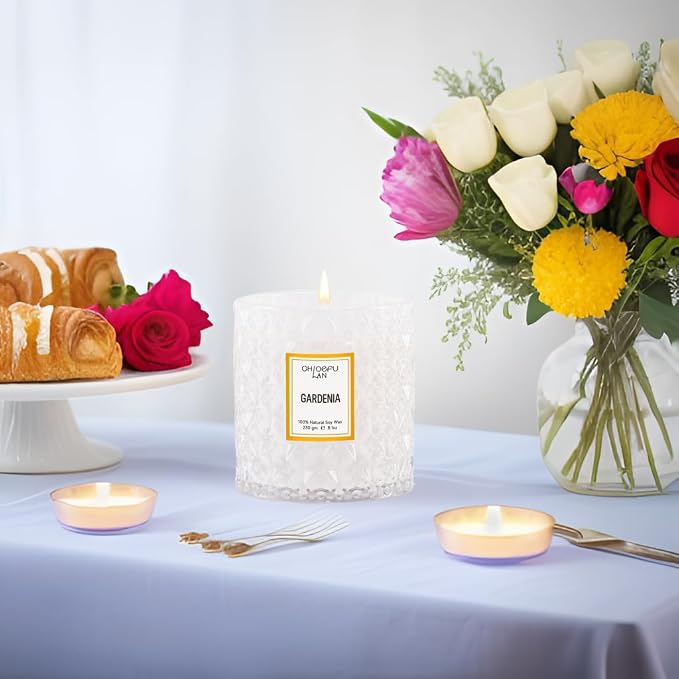 Chloefu LAN Gardenia Scented Candles - Image 5